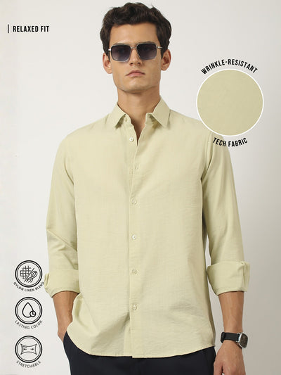 Ligh Green Full Sleeve Soft-Tech Shirt