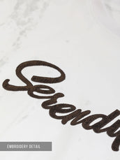 Serendipity White Half Sleeve T-Shirt