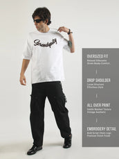 Serendipity White Half Sleeve T-Shirt