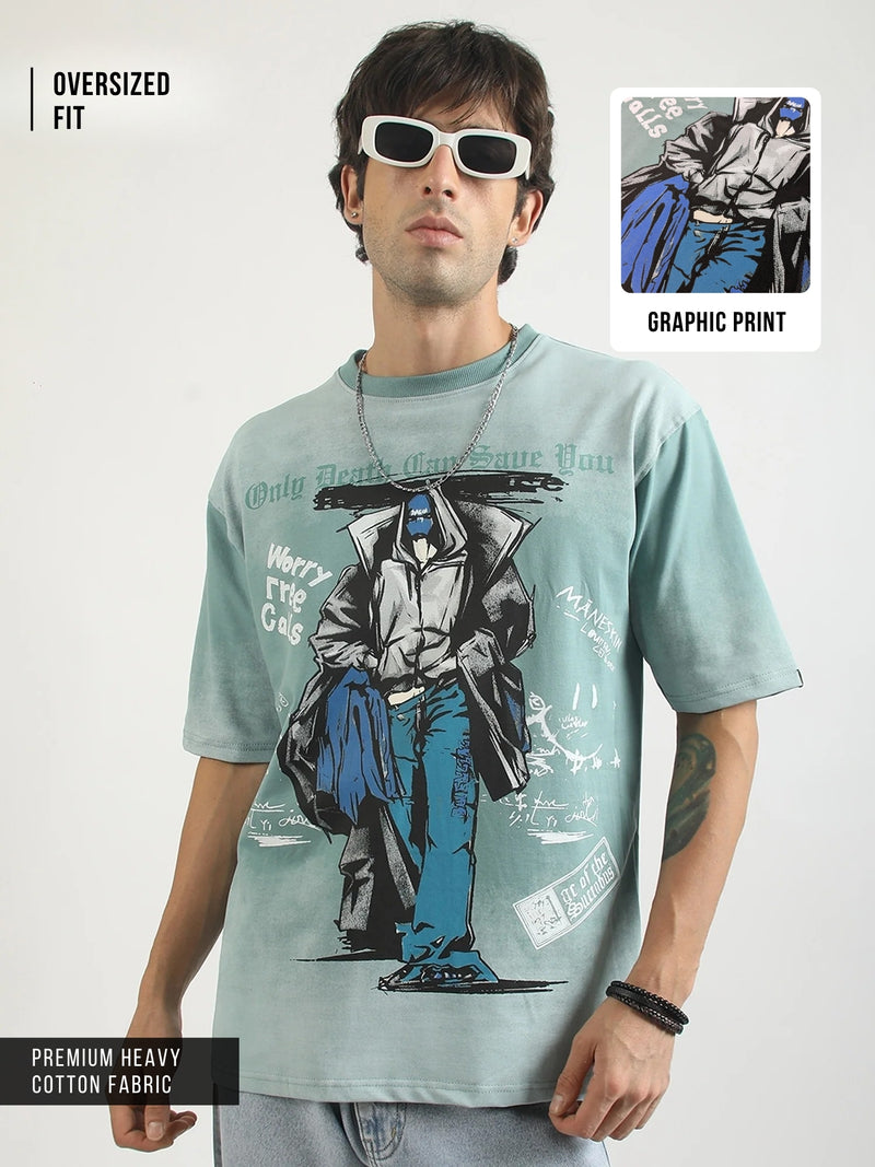 Street Vogue Berly Green Half Sleeve T-Shirt