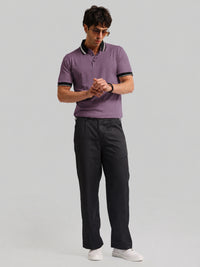 Dark Onion Contrast Half Sleeve Polo T-Shirt