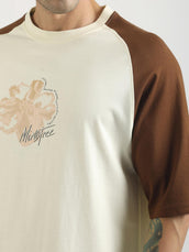 Cultural Cream Half Sleeve T-Shirt