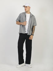 Plaid Checks Grey Shirt