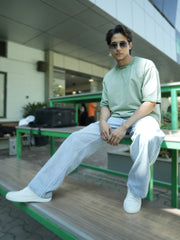 Positive Berly Green Half Sleeve T-Shirt