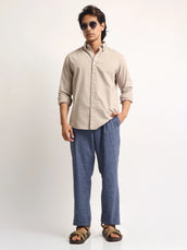Oxford Taupe Full Sleeve Shirt
