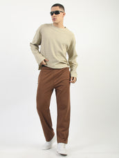 Biscuit Raw Edges Full Sleeve T-Shirt