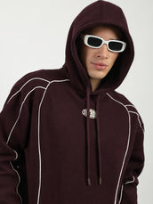 Detroit Arc Burgundy Full Sleeve Sweatshirt