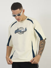 Vanquish Cream Half Sleeve T-Shirt