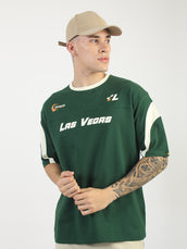 Las Vegas Bottle Green Half Sleeve T-Shirt