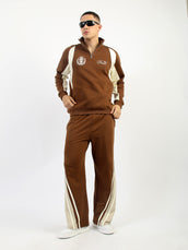 Never Mind Brown Full Seeve Sweatshirt