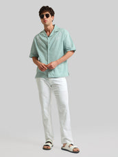 Embroidery Green Shirt