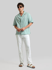 Embroidery Green Shirt