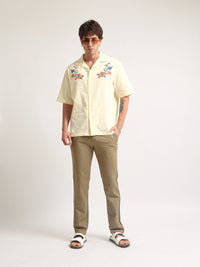 Embroidery Yellow Shirt