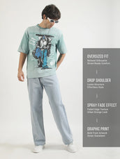 Street Vogue Berly Green Half Sleeve T-Shirt