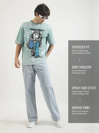 Street Vogue Berly Green Half Sleeve T-Shirt