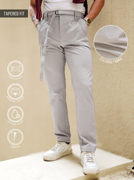 Amazon Stripe Grey Trouser