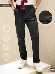 Amazon Stripe Black Trouser