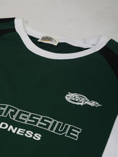 Bottle Green, White Dallas Half Sleeve T-Shirt
