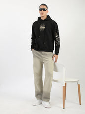 Zero Fear Black Full Sleeve Sweatshirt