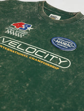 Velocity Bottle Green Full Sleeve Boxy T-Shirt