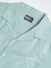 Embroidery Green Shirt