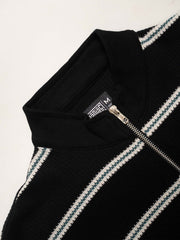 Sweater Knit Black Sweatshirt