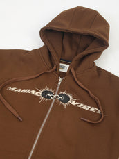 Iron clasp Brown Full Sleeve Sweatshirt