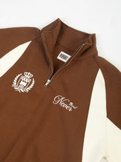 Never Mind Brown Full Seeve Sweatshirt