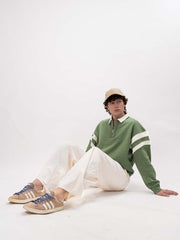 ColorBlock Hunter Green Sweatshirt
