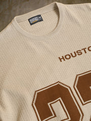 Houston Beige Half Sleeve T-Shirt