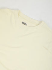 Cream Raw Edges Full Sleeve T-Shirt