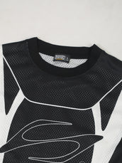 Neon Club Mesh Black Sleeveless T-Shirt