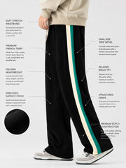 Dualtone Black Baggy Trackpant