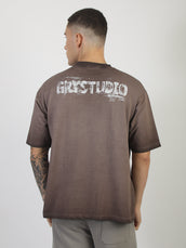 AcidWash Dusty Pink Half Sleeve T-Shirt