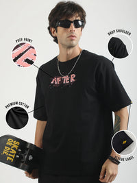 After Black, Pink Half Sleeve T-Shirt