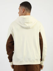 Brooklyn Cream Full Sleeve Boxy Sweatshirt