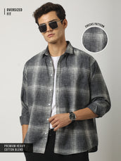 Graphite Plaid Dark Grey Shirt