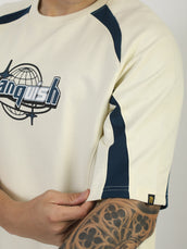Vanquish Cream Half Sleeve T-Shirt