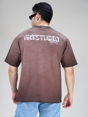 AcidWash Dusty Pink Half Sleeve T-Shirt