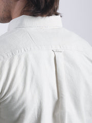 Oxford Stripes Green Full Sleeve Shirt