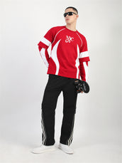 Colorblock Nyc Red Doctor Sleeve T-Shirt
