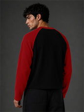 Waffle 47 Red Full Sleeve T-Shirt