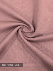 Appearance Patch Dusty Pink Half Sleeve T-Shirt