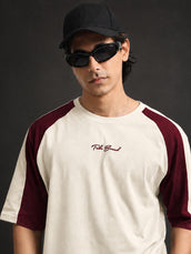 Bound Cream Half Sleeve T-Shirt