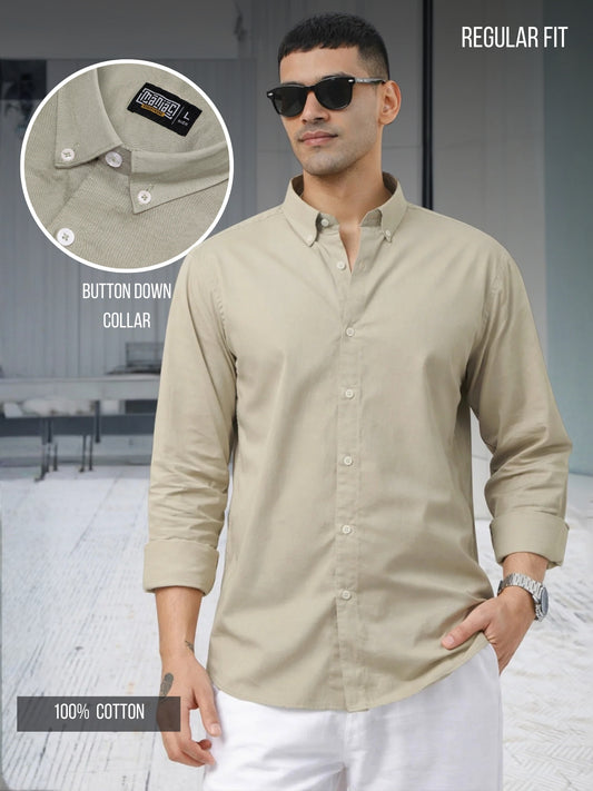 Soft Twill Mist Green Full Sleeve Shirt
