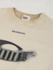 AcidWash Sunglass Biscuit Half Sleeve T-Shirt