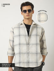 Graphite Plaid Cream Shirt