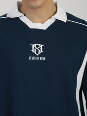 State of Mind Teal Blue Polo T-Shirt