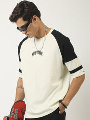 NewYork Cream Half Sleeve T-Shirt