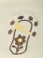Nature Cream, Brown Half Sleeve T-Shirt